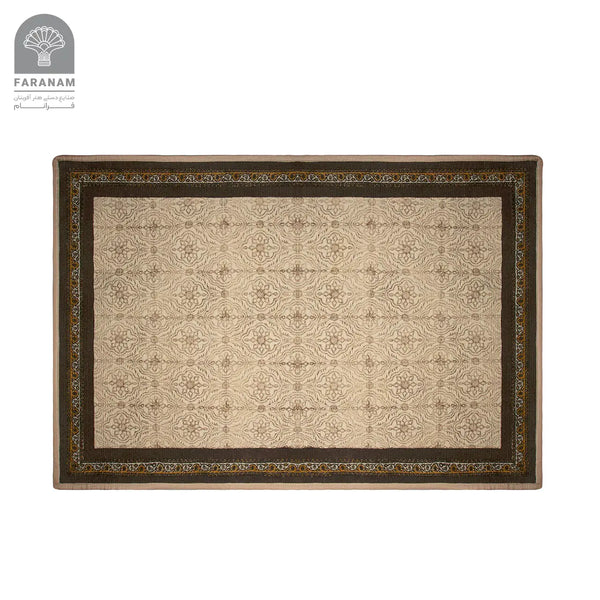 Antique Canvas Wool Rug, 4'x6', Handmade Faranam