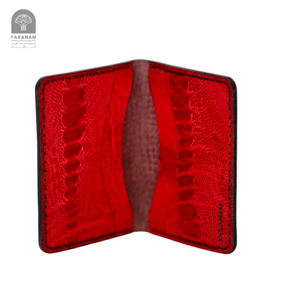 Aris Ostrich Leather Trifold Wallet