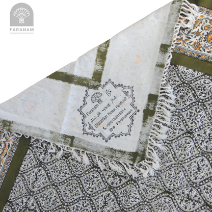 Earthloom Block-Printed Cotton Tablecloth